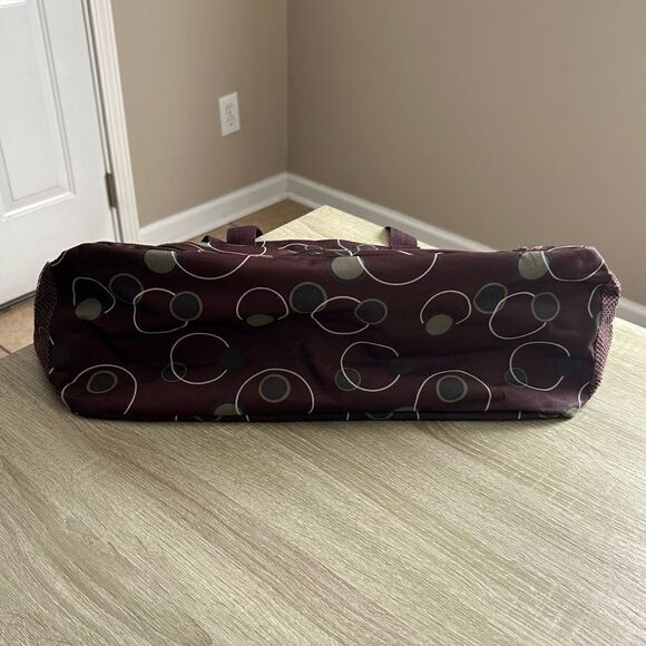 NWOT … Green & Brown Circle Tote Bag - Picture 3 of 5